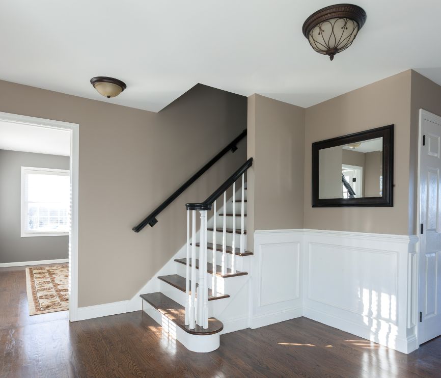 Glatte trappetrinn hjemme